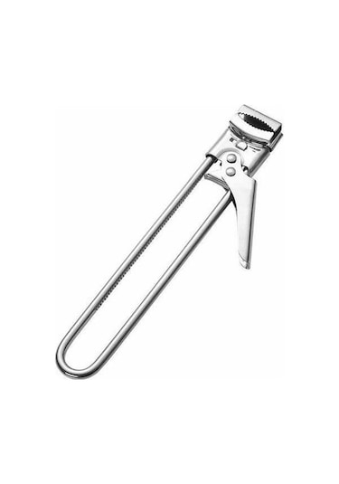 Moly Zayıf Eller İçin Gümüş Paslanmaz Çelik Şişe Açacağı Döner Açık Kapak, Manuel Sökme Pense Gümüş