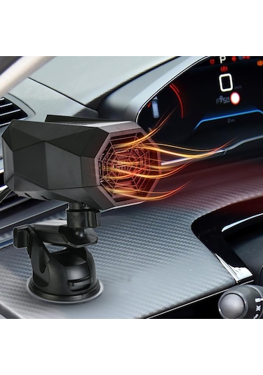 Lemestar 12v/24v Araç Isıtıcı Ve Fan - Hızlı Buz Çözme, Düşük Gürültülü, Taşınabilir