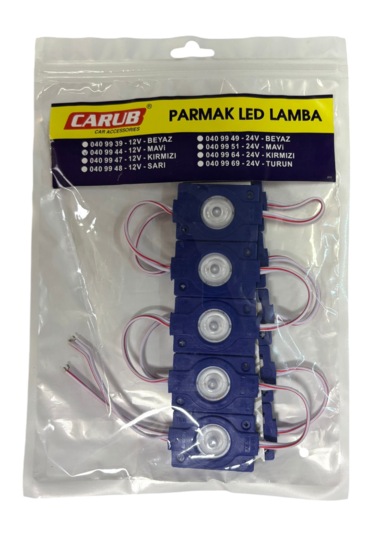 Parmak Lamba Tek Lens 12v Mavi 10'lu Br 040 99 44