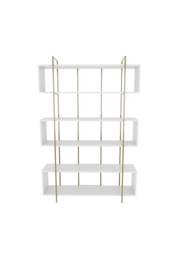 Bruti Kitaplık Beyaz Gold Beyaz - Altın