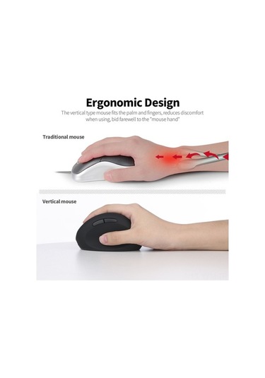 Dancemonkey Usb Dikey Faret 6 Tuşlu 800-1600 Dpı Siyah/beyaz/pembe Optik Optik