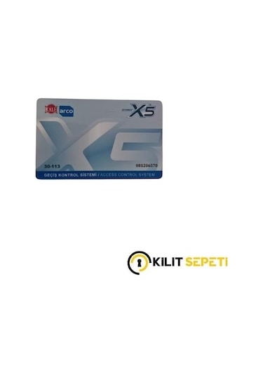 Kale X5 Kullanıcı Kartı Mifare-658 Siyah-Diğer