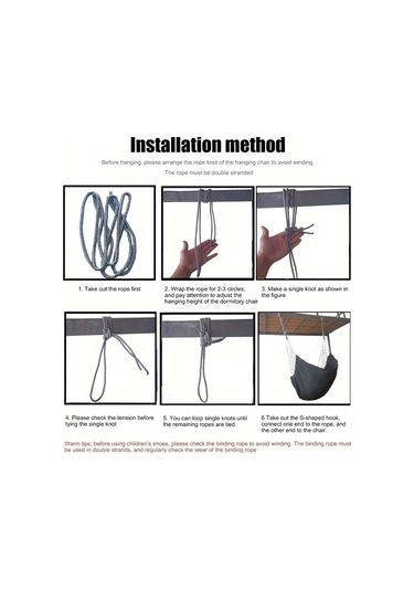 Tuval Eğlence Salıncak Asılı Sandalye, 1 Adet Açık Hamak Çok Renkli