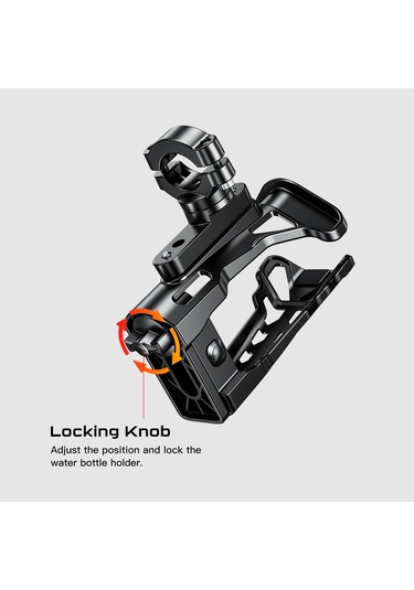 Bisiklet Su Şişesi Tutucu Dönebilir Motosiklet Içecek Yb24981-2 Siyah Siyah