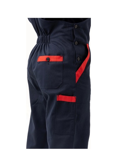 İş Güvenliği Tulumu Koyu Detaylı Gabardin Nandina Bahçıvan Tulum Konforlu Şık Kıyafeti