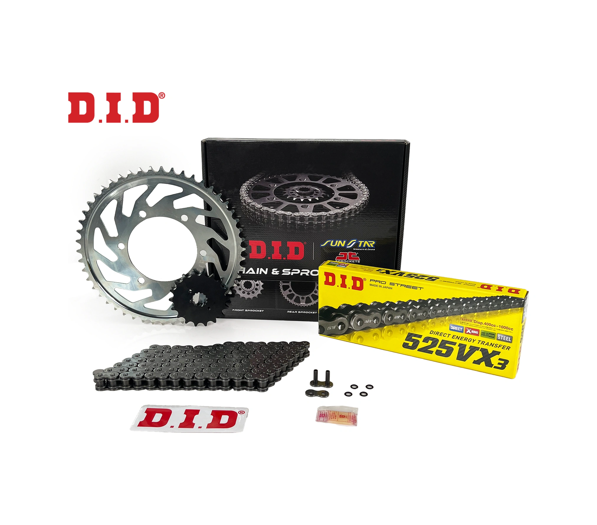 Zincir Dişli Seti Honda Cbr 1000rr Sp 1000 Cc 2017-2019 / Honda / Cbr 1000rr Sp / 1000cc / Zincir: Dıd-525vx3 Çelik -116 / Ön Dişli: Sunstar 16t / Arka Dişli: Jt 43t / 2017-2018-2019