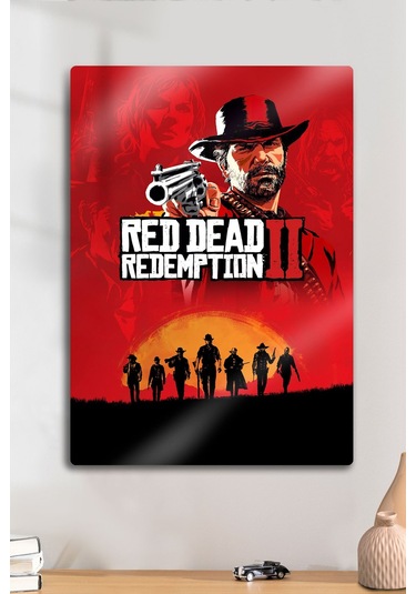Metal Baskı Parlak Duvar Tablosu - Rdr2 - Red Dead Redemption 2, Oyun