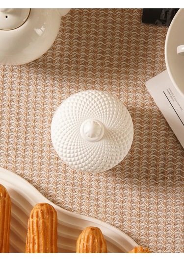 Dolana Beyaz Cam Kapaklı Şekerlik 150 Ml 394017903 Beyaz