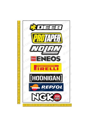 deeb Motorcu Karma Sticker Seti Model S