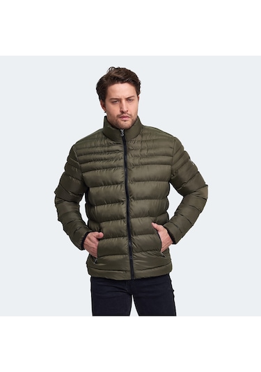 Slazenger HORIZON I Erkek Şişme Haki Mont & Kaban