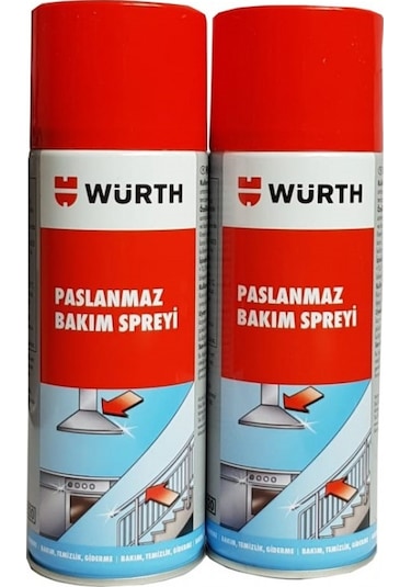 Würth Paslanmaz Bakım Spreyi 2'li Set