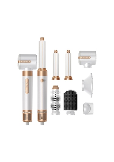 Cbtx 7 In 1 Çok Fonksiyonlu Fırçasız Saç Şekillendirme Seti Nd Altın