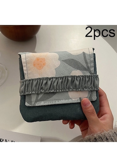 Sones Bd0443 2 Adet Karikatür Desenli Büyük Kapasiteli Hijyenik Saklama Poşeti Yeşil Çiçek Yeşil