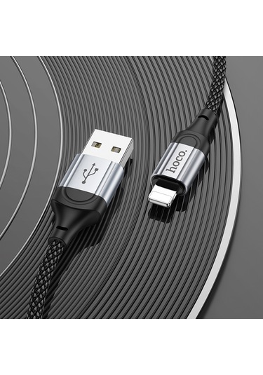 Hoco X102 Usb - 8 Pin Taze 2.4a Şarj Veri Kablosu, Uzunluk: 1m Siyah