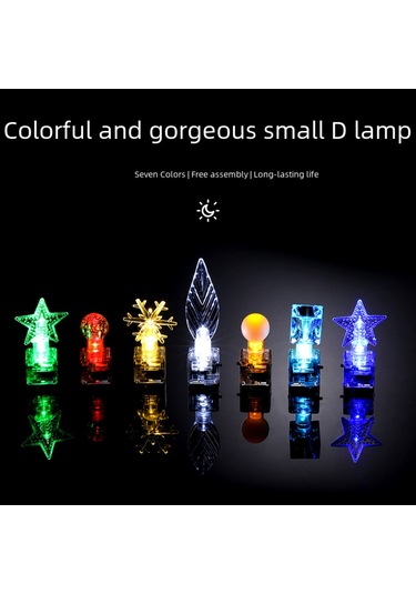 Yifomall Akvaryum Işıklı Dekoratif Aydınlatıcı - Renkli Led Mini Fener, Pil Desteğiyle Hafif Ve Dayanıklı Plastik Yapı Mavi