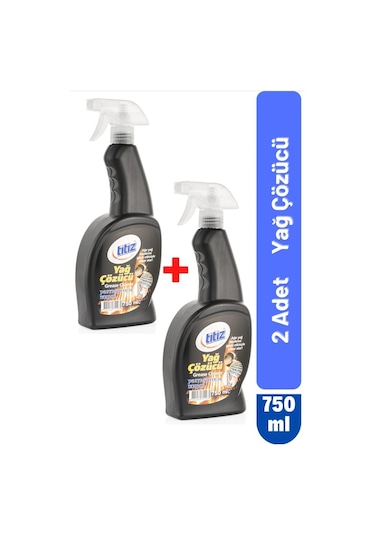 Titiz Yağ Çözücü Sprey 2 x 750 ML