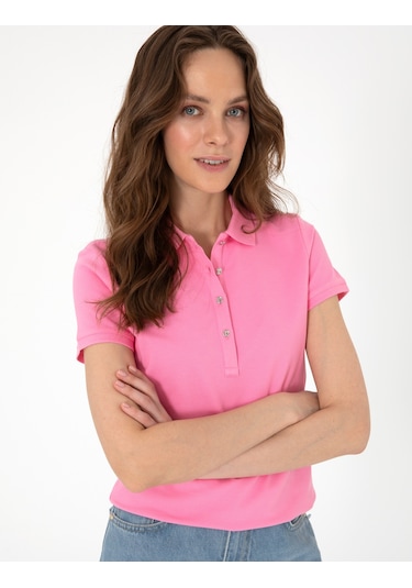 Pierre Cardin Kadın Pembe Tişört 50305776-vr041 Pembe