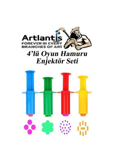 Oyun Hamuru Kalıbı Merdane Silindir Kesici Ve Enjektör Seti 9 Parça 1 Paket Okul Kreş Ana Sınıfı Etkinlik Okul Öncesi