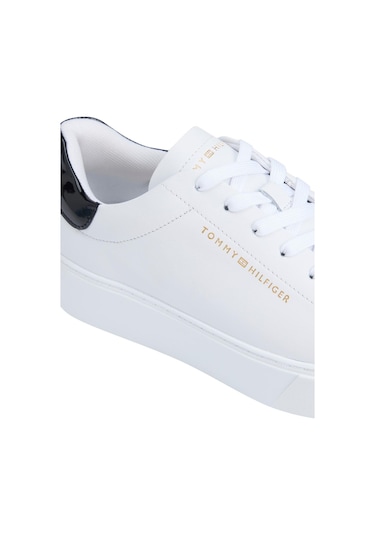 Tommy Hilfiger Chıc Platform Cupsole Patent-9557 White