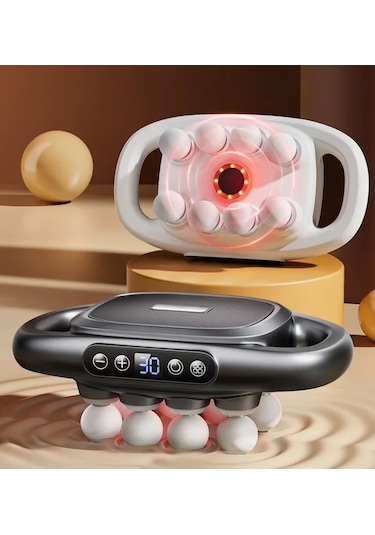 8 Başlıklı Şarjlı Isıtmalı Masaj Aleti 5332 Çok Renkli