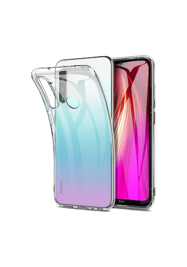 Xiaomi Redmi Note 8 Kılıf Şeffaf Silikon Tam Koruma Hibrit