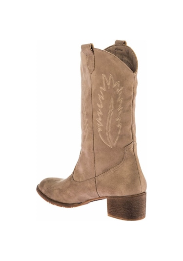 Fox Shoes Vizon Süet Kadın Bot E267730002