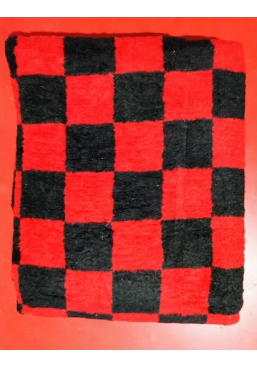 Bekir Barış Tek Kişilik, Ekose Desenli, Peluş Genç Battaniyesi