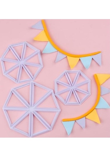 Şeker Hamuru Kalıbı Flama Kesici 3 Lü Beyaz