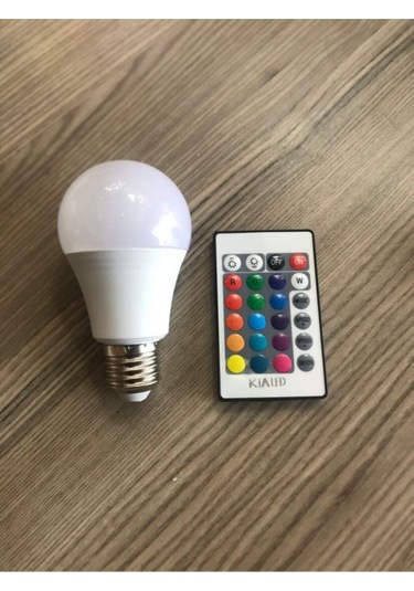 Kumandalı Led Ampul 9w E27 Duy Beyaz Işık E27 Led Ampul 9 Watt Var Tr Fatih