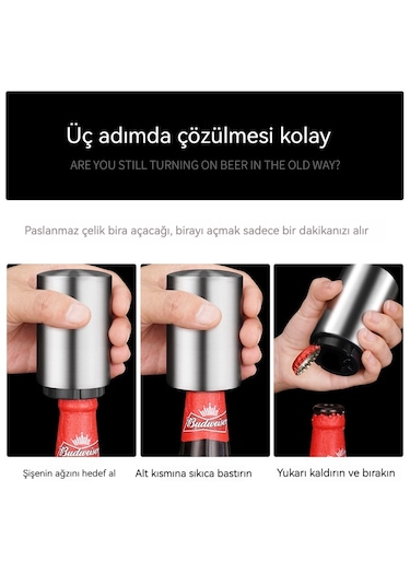 Traceless Basın Otomatik Şişe Açacağı-tuhao Altın