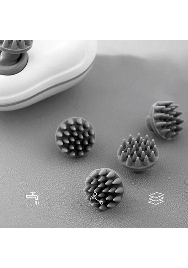 Elektrikli Baş Ve Saç Derisi Masaj Cihazı Kedi Su Geçirmez Vücut Masaj Cihazı - Yeşil Çok Renkli