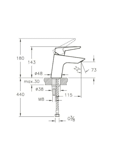 Artema Solid S A42440 Lavabo Bataryası