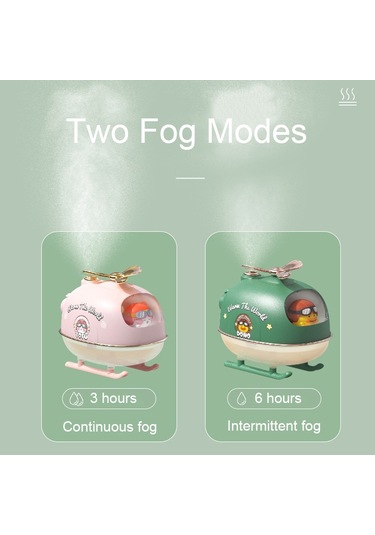 Icarer Ailesi Ifjsq07 Karikatür Nano Sprey Atmosfer Gece Lambası Nemlendirici, Özellik: Şarj Ediyor Pembe