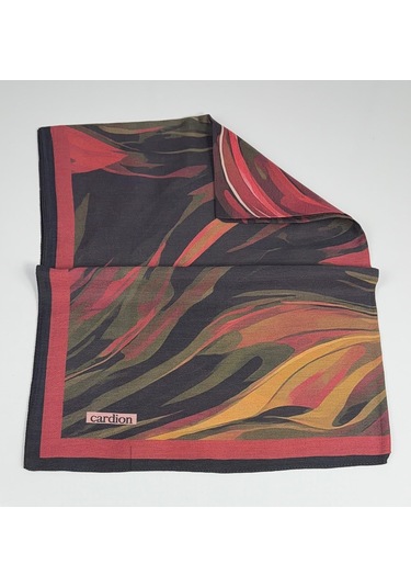 Cardion Pamuk İpek Şal - 70 X 180 - 06302 Siyah - Bordo