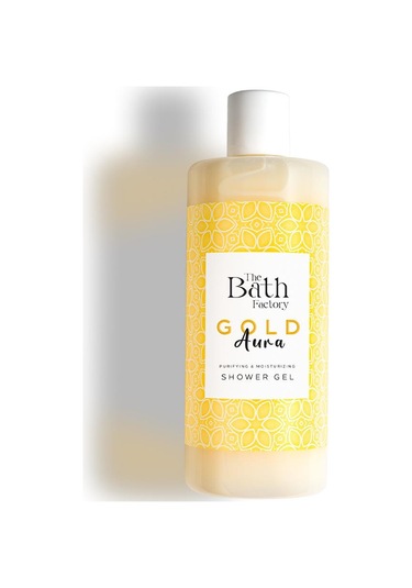The Bath Factory Gold Aura Vücut Peeling + Gold Aura Duş Jeli + Gold Aura Köpük Sabun﻿﻿