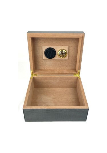 Humidor/puro Saklama Kutusu - Karbon Fiber Desen