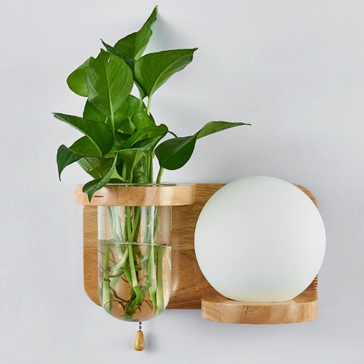 Ahşap Duvar Lambası For 12w White Light Diğer Altın