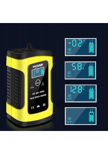 Novahub Trading Şarj Sarı Pil Motosiklet Cihazı Araba 6a 12v - We