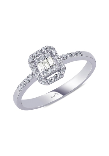 Lova 0,20 Karat Baget Pırlanta Yüzük - 1020316