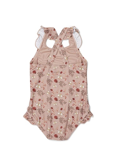 Nuuroo Ariel Fırfırllı Uv Korumalı Kız Mayo Etnik Nu277 Çok Renkli