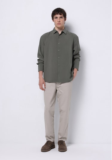 Colins Comfort Fit Orta Bel Uzun Paça Erkek Bej Pantolon Cl1074562 Q1.v2 Lbg Light Beige