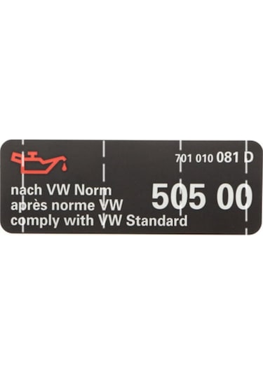Vw 701010081D Motor Yağ Uyarı Etiketi Sticker Yapıştırma
