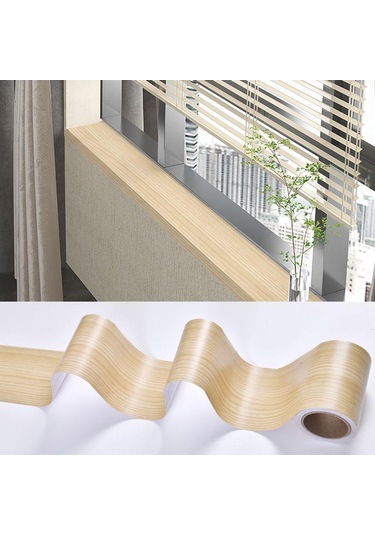 10m/rulo Pencere Eşiği Bel Hattı Duvar Kağıdı Kapı Çerçevesi Kılavuz Çizgisi Ev Dekorasyonu Süpürgelik Çizgisi Sarı
