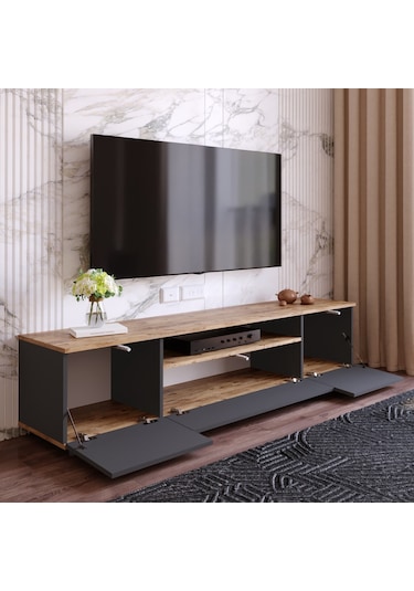 Yurudesign Future Tv Ünitesi Fr7-Aa Çam-Antrasit