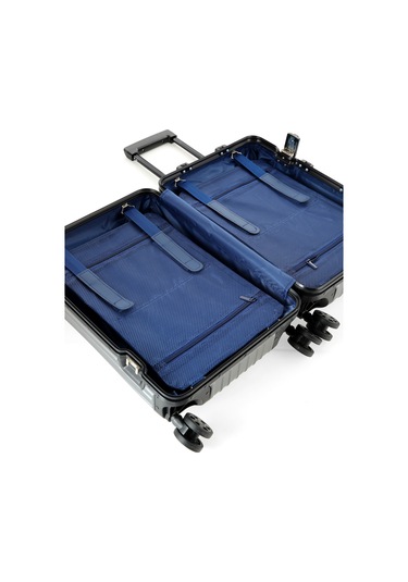 Alüminyum Kabin Boy Valiz - Gri Gri