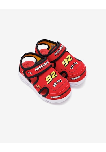 Skechers Hypno - Splash - Hydro - Fun Küçük Erkek Çocuk Kırmızı Işıklı Sandalet 400612n Rdbk Kırmızı