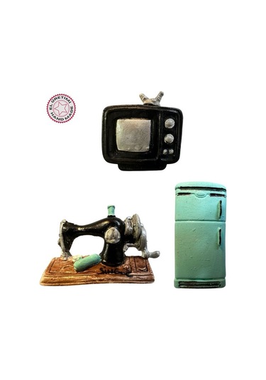 Uretti - Pınar 2572 9565 El Yapımı 3'lütematik Minyatür Eşyalar Magnet