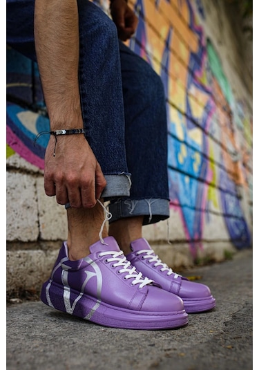Ch254 - Cbt Pittura Erkek Ayakkabı 490 Mor/ Koyu Mor V Çok Renkli Ch254 - Cbt Pittura Erkek Ayakkabı 490 Mor/ Koyu Mor V Çok Renkli