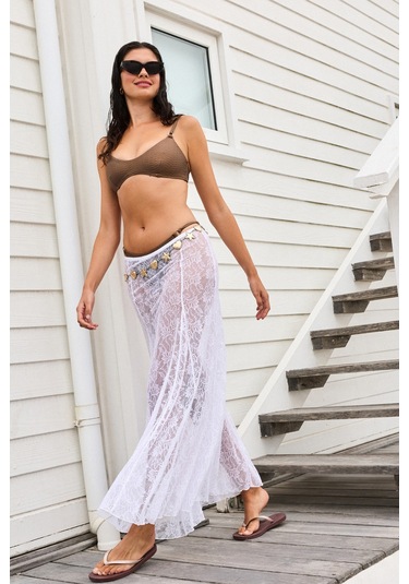 Penti Lace Etek Beyaz