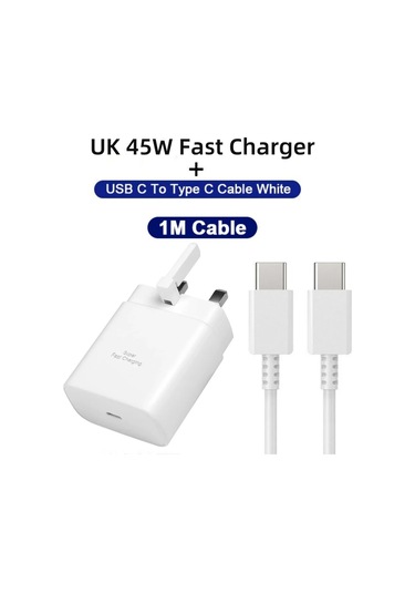 Snapbuy45w Pd Şarj Cihazı Samsung S24 S23 iPhone Uyumlu, Uyumlu,15 Hızlı Şarj Adaptörü Qc3.0 Tip C Kablo Jpdistribütör Garantili